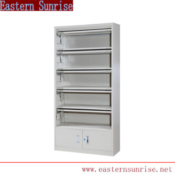 Commecial Slanted Exhibition Magazine Display Rack Shelving